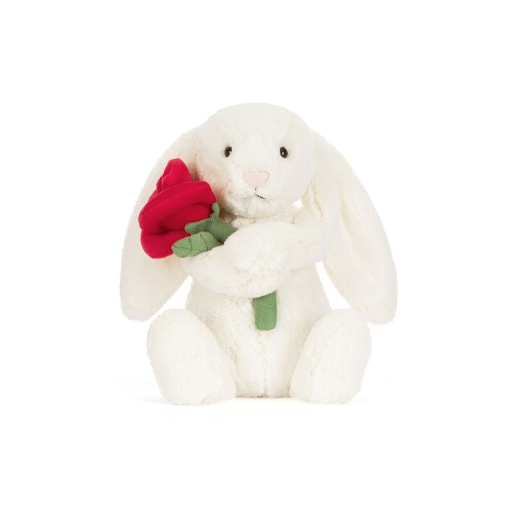  (Jellycat - Bunny cream with rose - BB6RO) - La Gamba Rossa Kortrijk