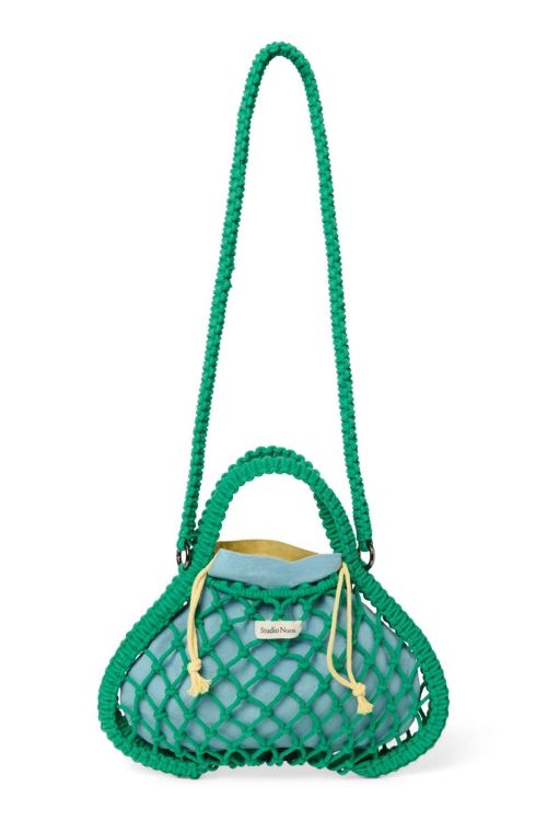  (Studio Noos - Mom bag macramé green) - La Gamba Rossa Kortrijk