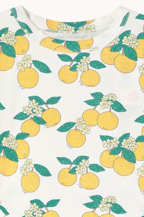  (Tinycottons - Dress Oranges Puff Sleeves) - La Gamba Rossa Kortrijk